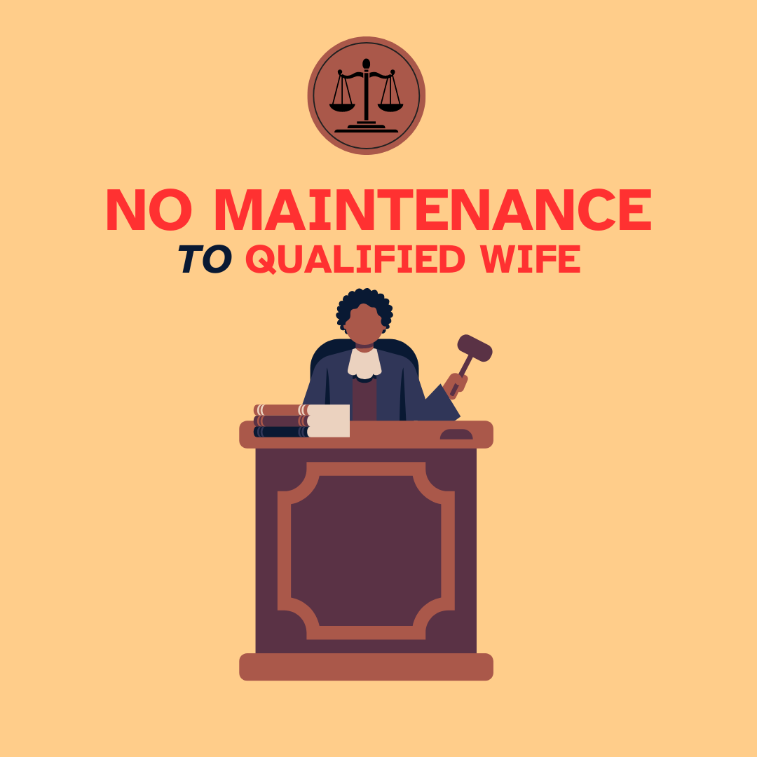 No Interim Maintenance to Qualified Wife